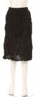Main image of Knee Length Crinkled Black Skirt